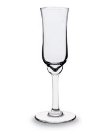 The Baccarat Capri stemware collection has a classic hourglass shape that will subtly encourage the leisurely pace of your meal, so you can concentrate on what matters most. With a gorgeous crystal-clear sparkle bred from fine craftsmanship and inspired design, this flute will accent the truly special nature of any kind of celebration.