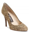 Juicy Couture's Shell pumps find their charm in the sexy, textured upper. This single sole shoe will be your new fave.