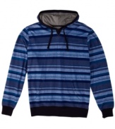 With sporty stripes, this pullover hoodie from O'Neill gives your casual look a few fine lines.