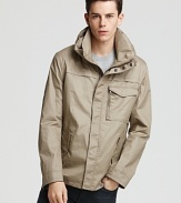 John Varvatos Double Collar Safari Jacket