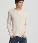 John Varvatos Star USA Ribbed Henley Sweater