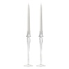 Create an elegant ambience from warm light and contemporary design with these tall glass candleholders from Billy Cotton.