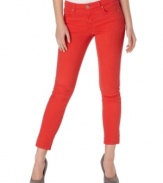 In a bright red wash, these Else skinny jeans are perfect for standout spring style -- the hottest denim look of the season!