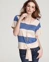 Quotation: Design History Sweater - Block Stripe Tie Waist