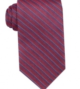 Stripes and silk, this tie from Perry Ellis is the perfect finishing touch.