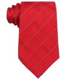 Follow the lines to shine with this silk tie from Donald J. Trump.