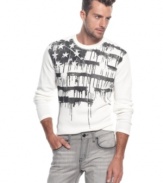 This Marc Ecko Cut & Sew thermal celebrates the land of the brave and the home of the free to be stylish.