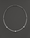 Charriol Classique Cable Necklace with Pearls, 17