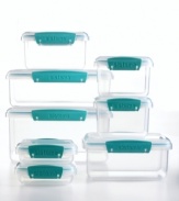 When it comes to your food, freshness is a top priority. This 16-piece storage container set features seal-tight lids that lock in freshness, giving your food, snacks and ingredients a longer, more manageable shelf life. Limited lifetime warranty.