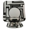 The Bold Greek Key Motif with its striking elegance is certain to enhance any table setting. Rich Platinum and Black design make this a signature Versace pattern. The motif is interpreted here in a modern form under the motto past meets present. Dishwasher Safe.