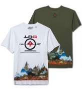 This LRG tee has a cool design made to match your rugged personality.