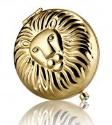 July 23 - August 23. Full of pride, passion and generosity, you're a natural born leader and extremely loyal to your loved ones. Enjoy this golden lion, decorated with a brilliant birthstone clasp made of light green crystal. Filled and refillable with Lucidity Translucent Pressed Powder (small size refill). Beautifully boxed, with a velvety pouch.