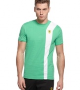 Shift your sportswear into high gear with this Ferrari-accented shirt from Puma.