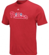 Team up! Get into the spirit of the season by supporting your Philadelphia Phillies with this MLB t-shirt from Majestic.