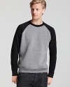 Exude laidback cool in this color-blocked sweatshirt from Alternative.