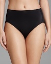 High-waist briefs with a seamless appearance and full coverage.