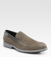 Show off your sporty side in this easy slip-on style constructed from soft-suede.SuedePadded insoleRubber soleImported