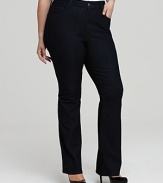 Body-shaping Not Your Daughters Jeans bring subtle glamour to your wardrobe with embellished back pockets.