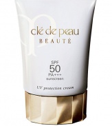 An advanced-performance daily sunscreen that helps prevent signs of aging while enhancing the natural beauty and suppleness of the skin. Contains Thyme and Turmeric extracts to prevent DNA damage to cells that cause wrinkle formation. Protects against UVA & UVB rays with an SPF 50 PA+++. Feather-light, non-greasy texture dries to a matte finish. Perfect for use under makeup.