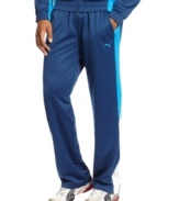 When you're on the move and need quick comfort go for these mesh track pants from Puma.