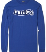 Shoot for a stylish street look with this Volcom pistol tee.