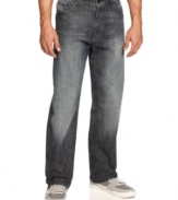 Save the skinny jeans for some other guys. These relaxed-fit jeans from Sean John give you room to move.