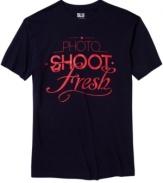 Be photo ready at all times in this rad graphic tee from Swag Like Us.