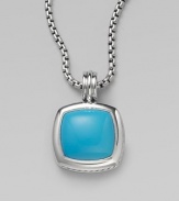 From the Albion Collection. Vibrant, smooth turquoise is richly framed in sterling silver.Turquoise Sterling silver About ½ square Imported  Please note: necklace sold separately.