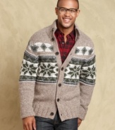 Seasonal patterns give this cardigan from Tommy Hilfiger extra timeless style.