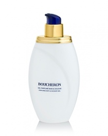 Boucheron pour Femme, the first perfume of the house of Boucheron, is inspired by the magical and precious world of the workshops of Place Vendôme. The luxurious Boucheron pour Femme Perfumed Bath & Shower Gel cleanses skin and leaves it lightly scented with the distinctive oriental floral notes of the original voluptuous fragrance.