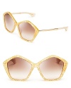 With star power like no others, these stellar Miu Miu sunnies burn bright enough to compete with the sun.