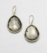 From the Rock Candy® Collection. Faceted pyrite doublet in a teardrop shape set in radiant 18k gold. 18k goldPyrite doubletDrop, about 1.5Hook backImported 