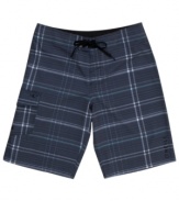 Prep for some sun in the fun with these plaid board shorts from O'Neill.