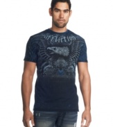 Need some style turnover to refresh your look? Try this reversible graphic t-shirt from Affliction and double up on your casual cool.