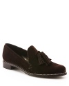 Stuart Weitzman nods to menswear with the Guido loafers, an oxford-inspired silhouette adorned with trend-right tassels.