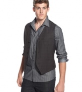 Get vested. This slick vest from Kenneth Cole Reaction adds some swagger to your evening style.