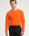 Luxuriously jersey-knit from soft cashmere yarns, a handsome sweater epitomizes modern polish in a trim, streamlined silhouette.CrewneckCashmereDry cleanImported