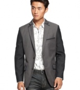 From the boardroom to the bar, this tailored INC International Concepts blazer will have you looking sleek.