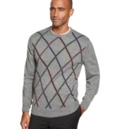 The ideal layer, this Geoffrey Beene sweater lines up your look for the brisk season.