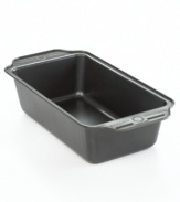 A classic shape for a whole variety of comfort foods, this heavyweight loaf pan does dinner and dessert just right. It features a scratch-resistant nonstick coating and oversized handles that ensure a strong, confident grip. Limited lifetime warranty.