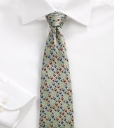 EXCLUSIVELY AT SAKS This micro-motif tie adds whimsy without overpowering your look.Dry cleanMade in USA