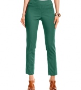 Sleek dressing is a cinch with these Style&co. pants--they're outfitted with an elastic waist and streamlined silhouette!