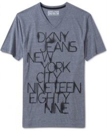 Throwback in style with this classic DKNY Jeans tee.