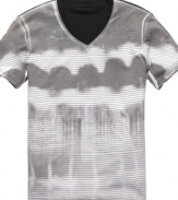 This tie-dyed v-neck from Bar III infuses your wardrobe with some retro-hip style.