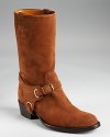 With harness detailing and a western-meets-moto look, Ralph Lauren Collection's Isaline boots are a timeless investment.