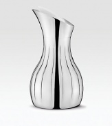 From the Legacy Collection. A modern classic, sleek and elegant, with curvaceous lines for graceful pouring and an insulated construction that maintains temperature of the contents.Stainless steel White stopper 8H X 4¼W Dishwasher safe Imported