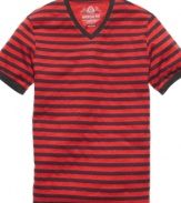 With a clean, casual stripe, American Rag takes a basic piece and makes it bold.