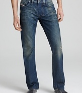 Diesel Larkee Straight Leg Jeans in Dark Indigo Wash