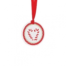 Festive and extra sweet,Kosta Boda's Candy Cane ornament makes a charming holiday gift.