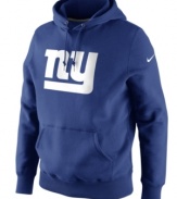 Fire up and show that you're a fan with this classic New York Giants NFL hoodie from Nike.